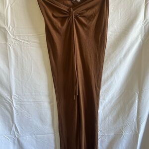 Princess Polly Tan Ribbed Pants